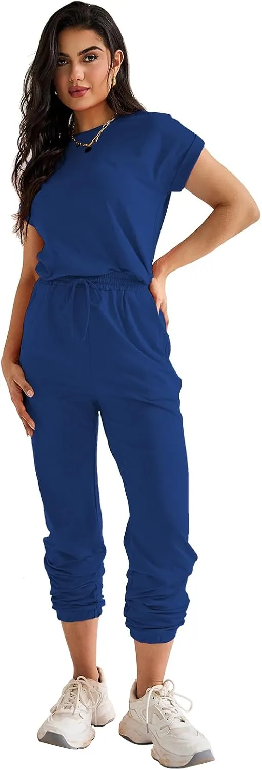 2 Piece Lounge Sets for Women - Casual Loungewear Tracksuit Sets with Pockets Breathable Outfit Lounge Clothes
