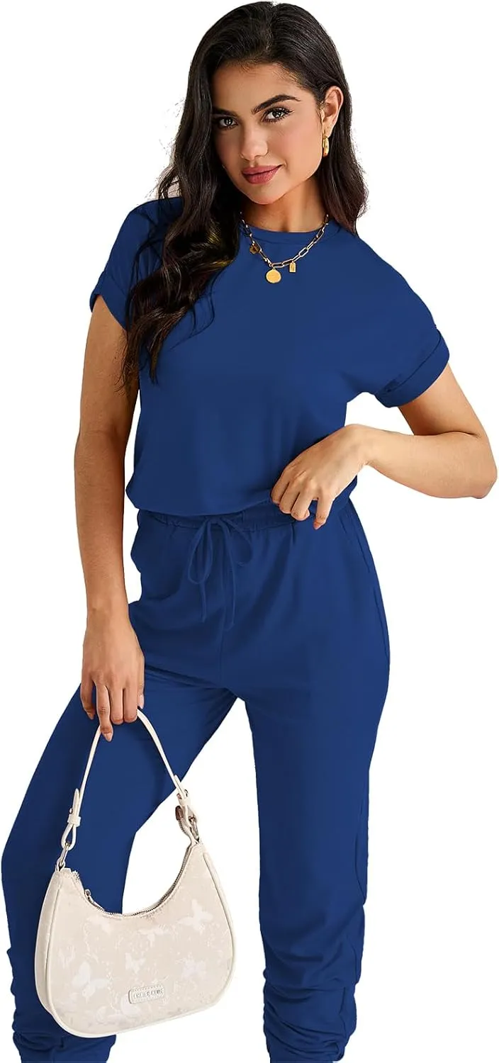 2 Piece Lounge Sets for Women - Casual Loungewear Tracksuit Sets with Pockets Breathable Outfit Lounge Clothes