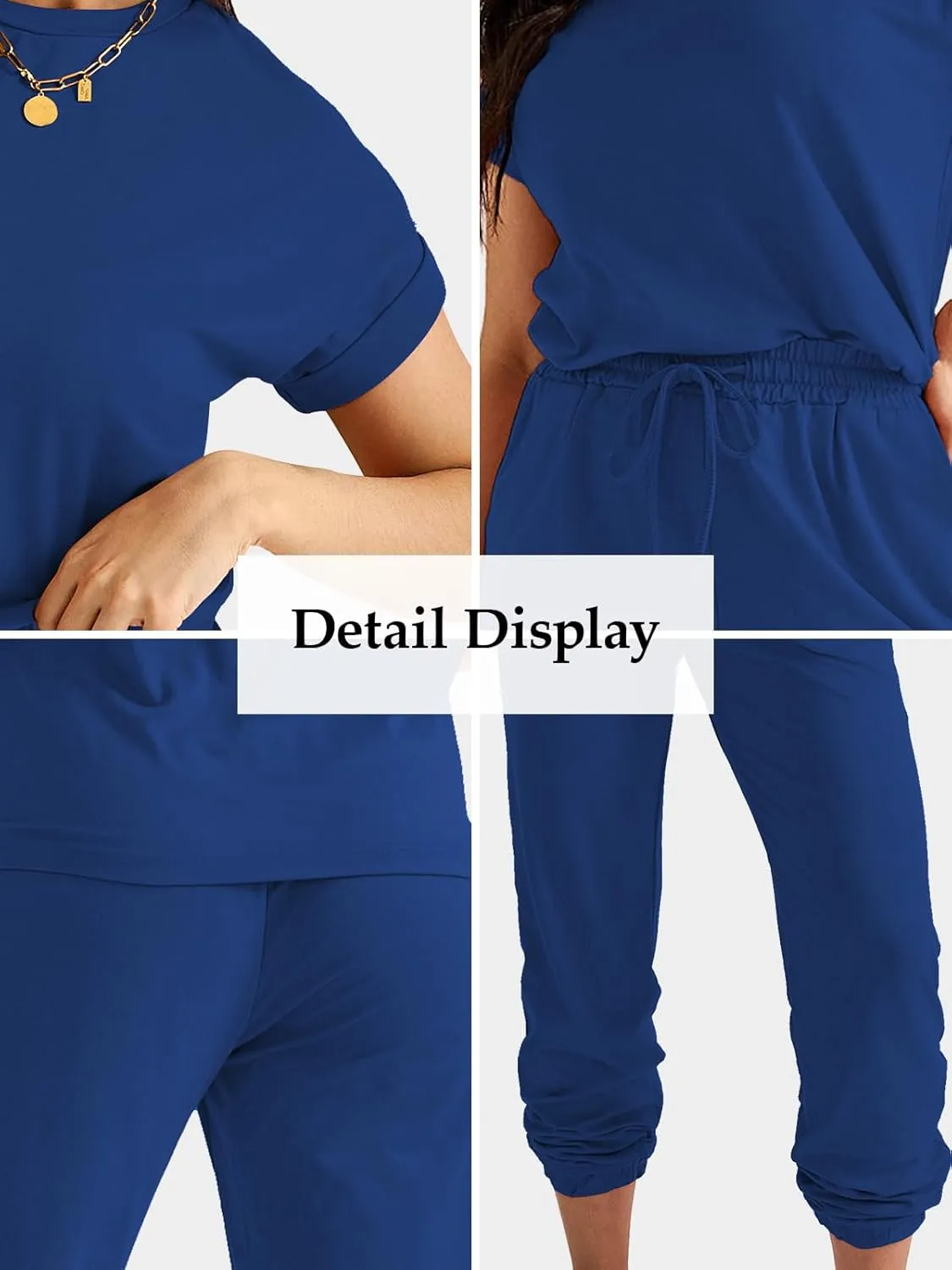 2 Piece Lounge Sets for Women - Casual Loungewear Tracksuit Sets with Pockets Breathable Outfit Lounge Clothes