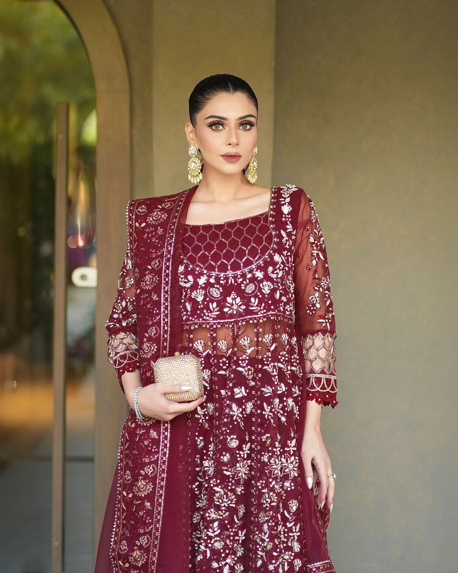 3-Piece Ready-to-Wear Organza Maxi | 421-AR-ORZ