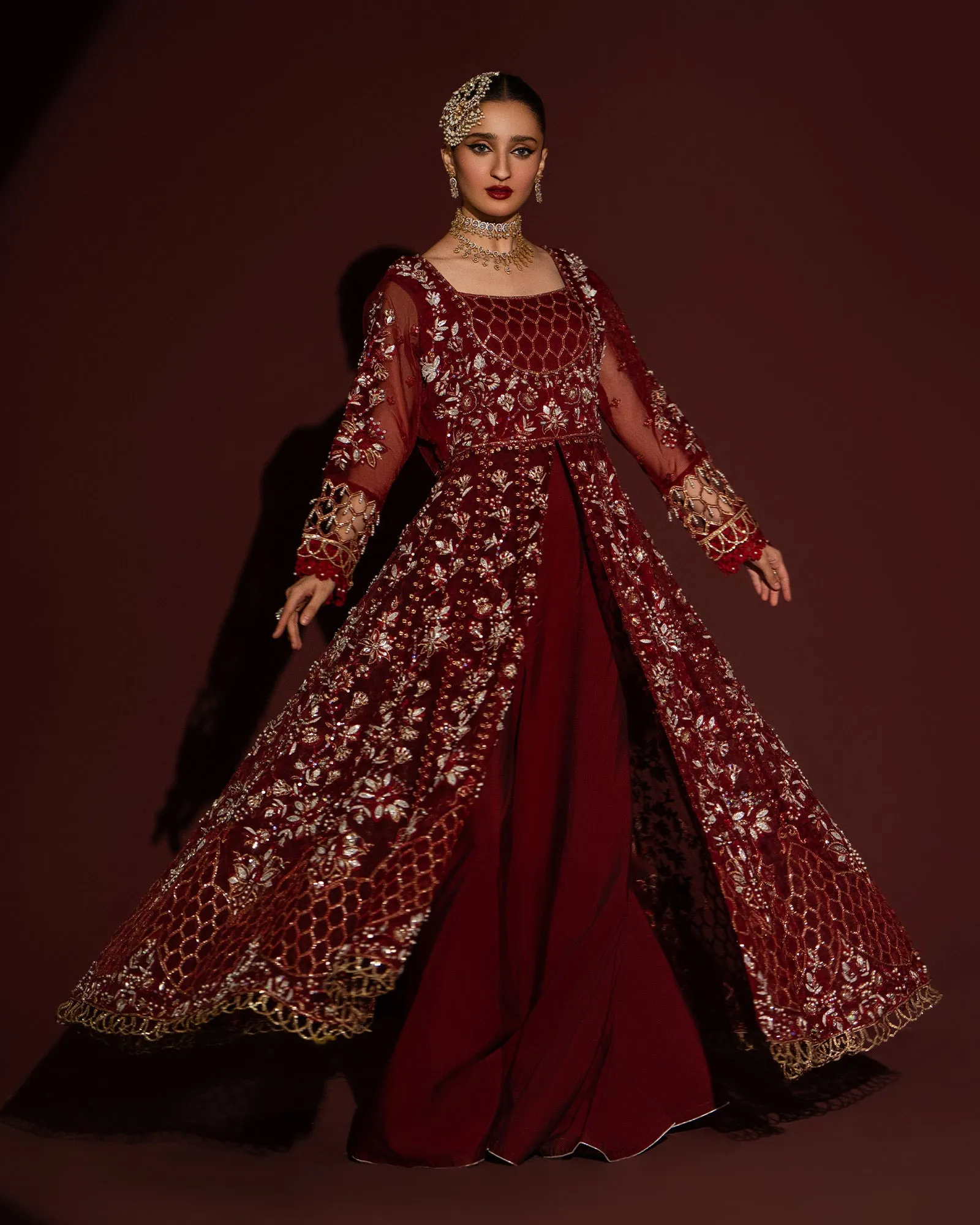 3-Piece Ready-to-Wear Organza Maxi | 421-AR-ORZ