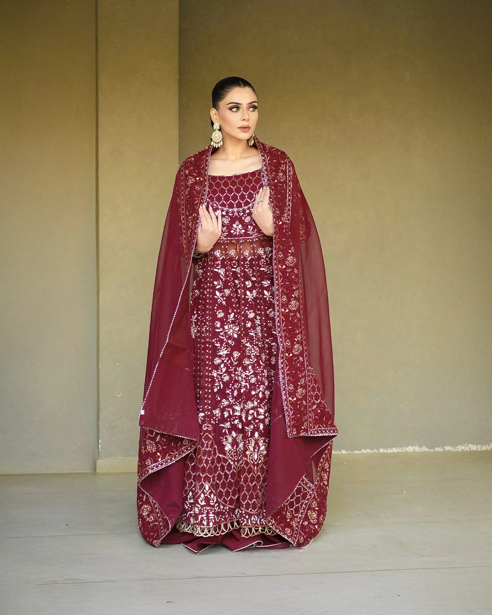 3-Piece Ready-to-Wear Organza Maxi | 421-AR-ORZ
