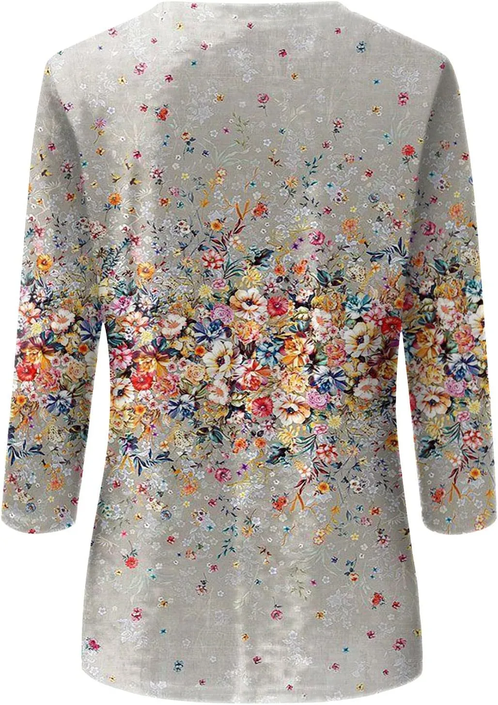3/4 Length Sleeves Womens Tops Blouses 2025 Spring Dressy Casual Going Out Tops Summer Three Quarter Sleeve Shirts