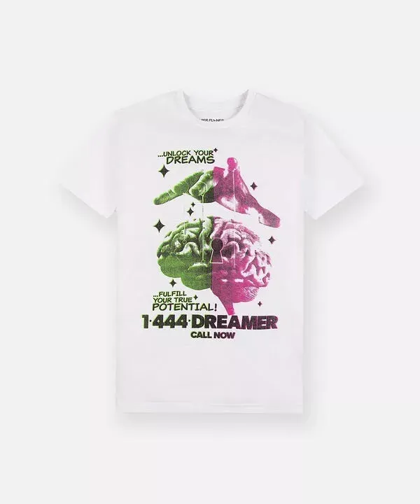 444 Dreams Tee (White) - PP200325WHT