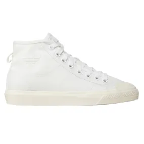 Adidas Originals scarpa sneakers alta in tela da uomo Nizza Hi H01110 bianco