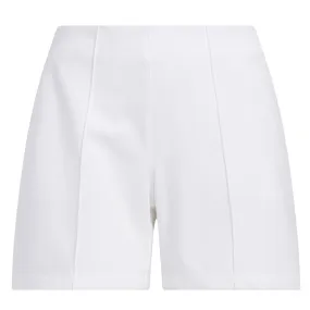 adidas Pintuck 5-Inch Pull-On Golf Shorts - Womens - White