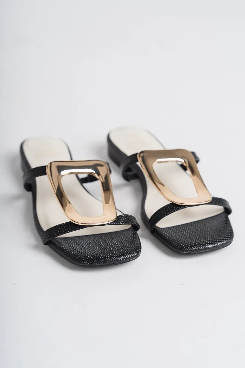 Amiyah buckle sandal black