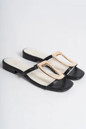 Amiyah buckle sandal black