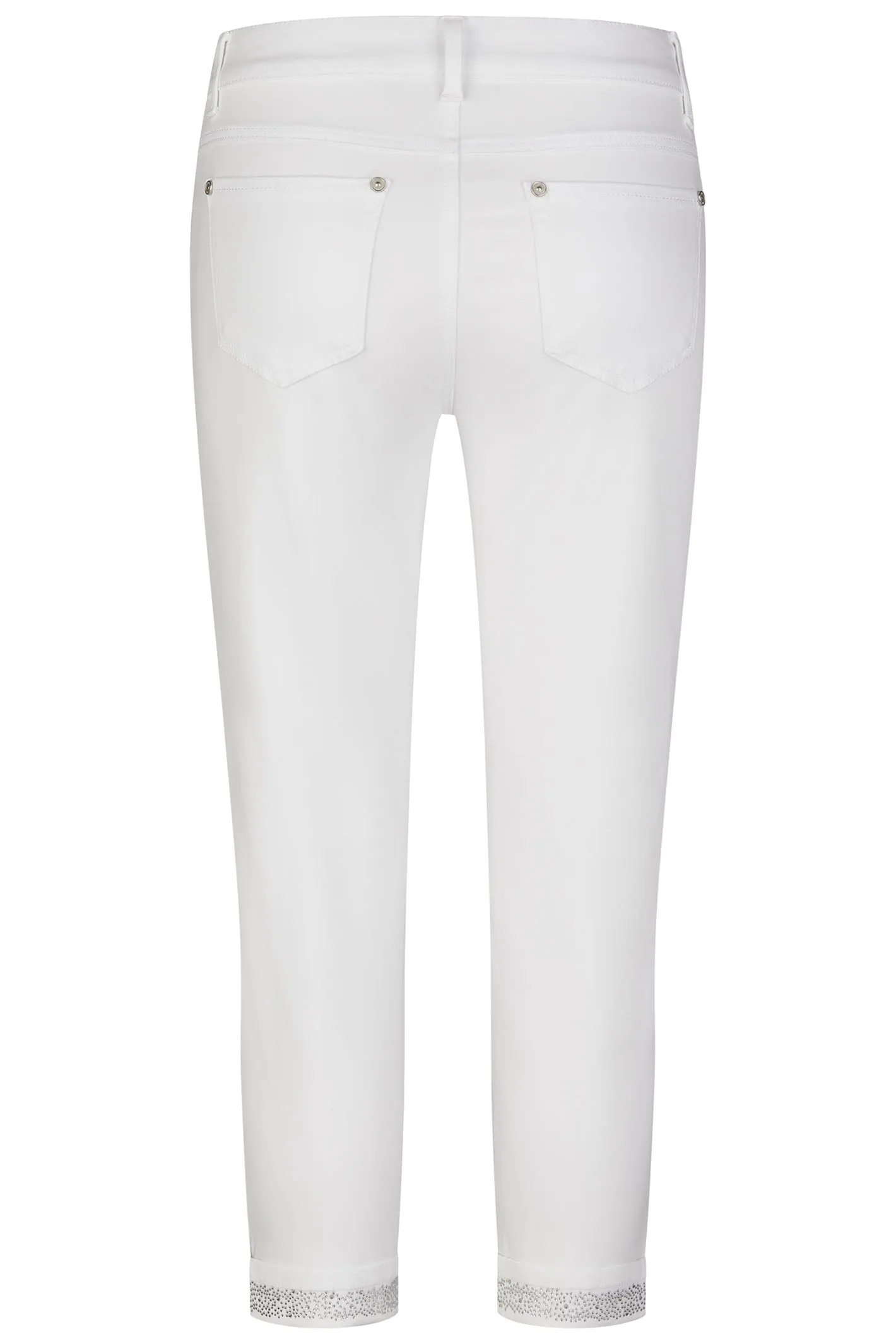 Anna Montana 1304 Angelika Slim Fit 6/8 Super Stretch Jeans White