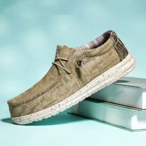 Autumn Plus Size 39-48 Men Canvas Shoes Espadrilles Breathable Casual Shoes Men Loafers Comfortable Ultralight Lazy Boat Shoes