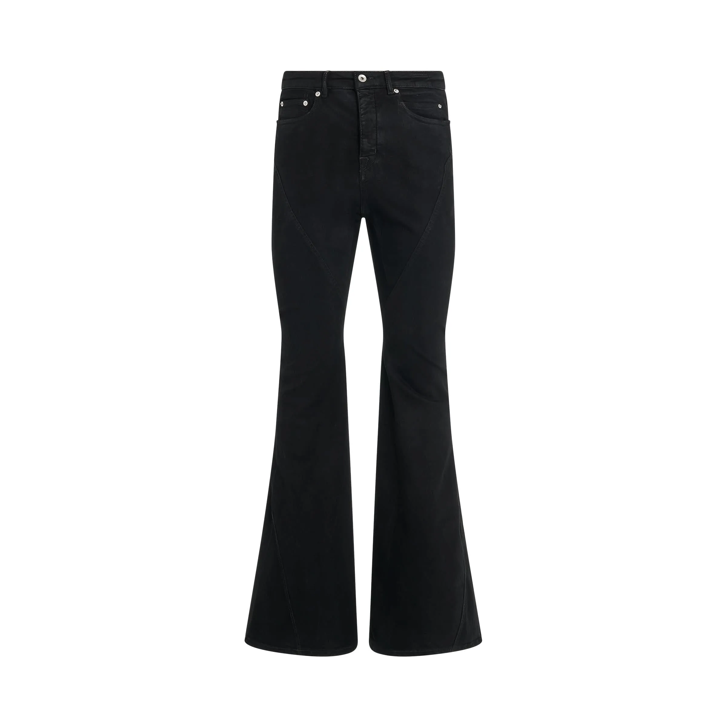 Bias Bootcut Jeans in Black
