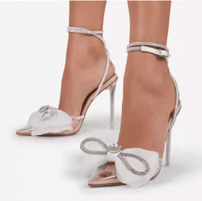 Bow diamond sandals