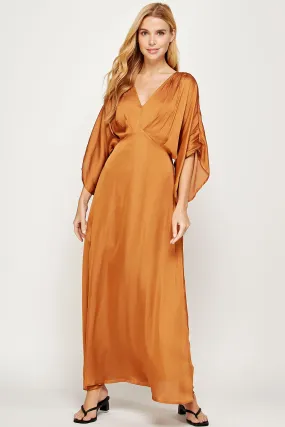 Bronze Dolman Maxi Dress