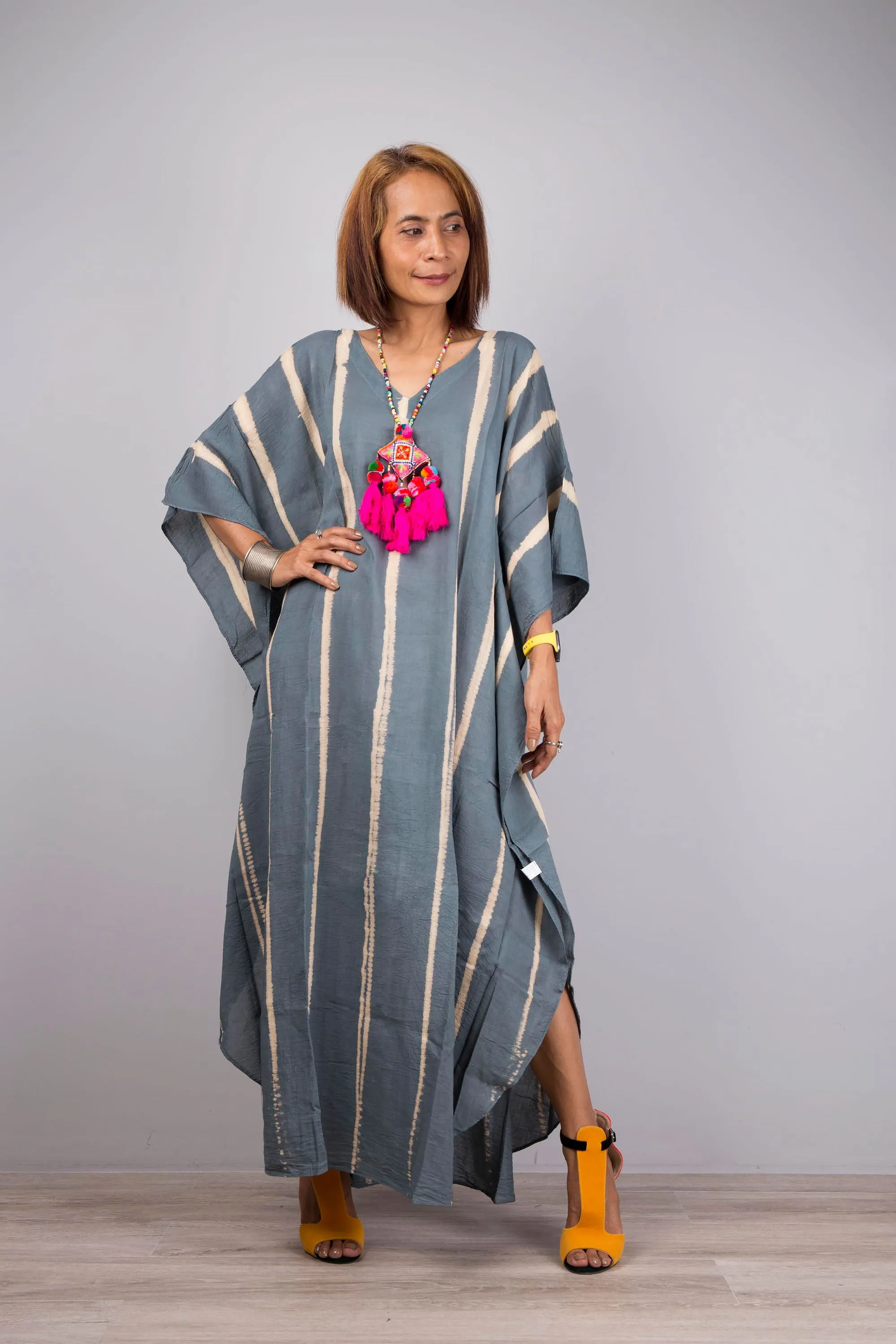 Cotton Tie Dye Kaftan Dress