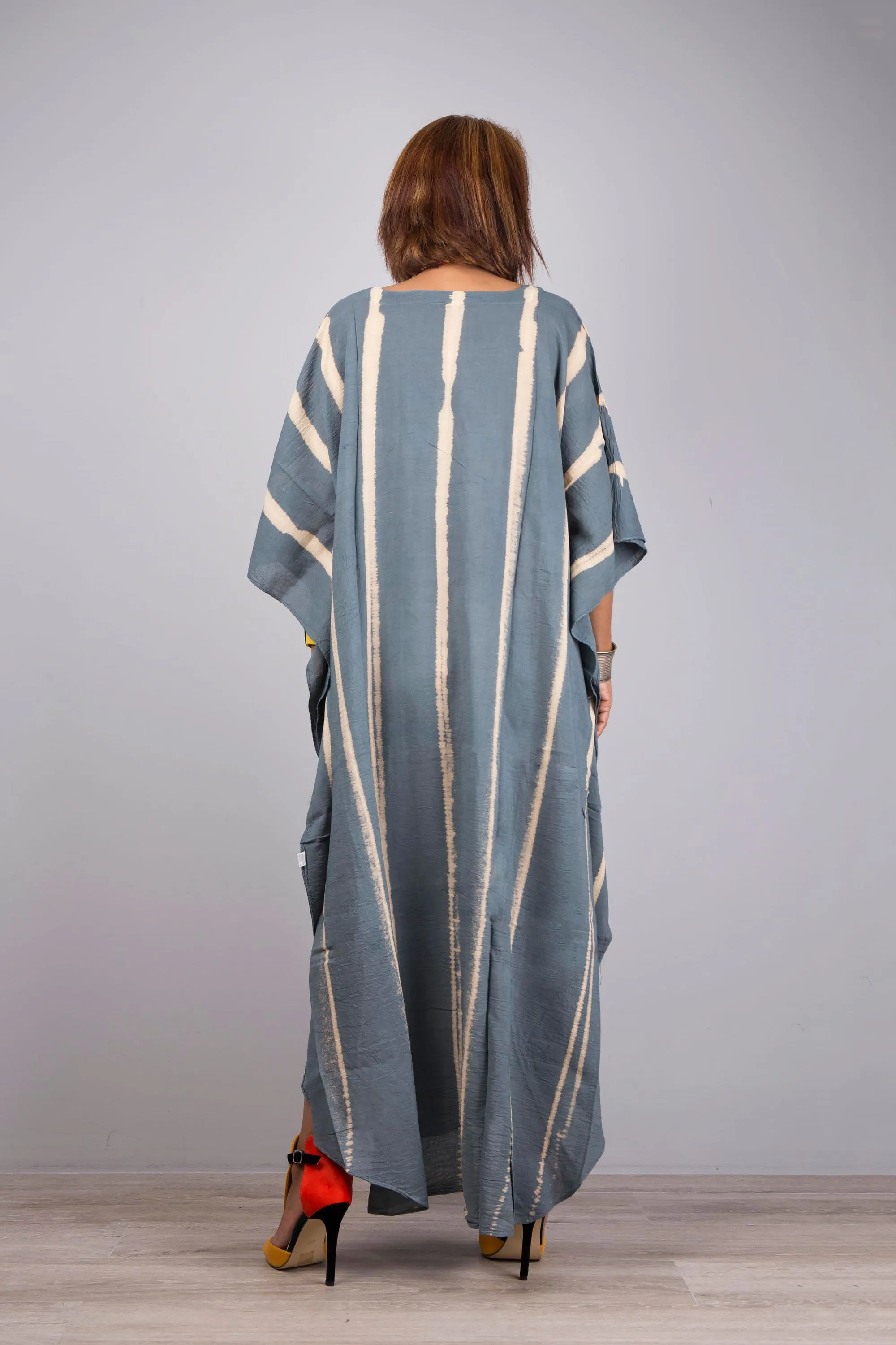 Cotton Tie Dye Kaftan Dress