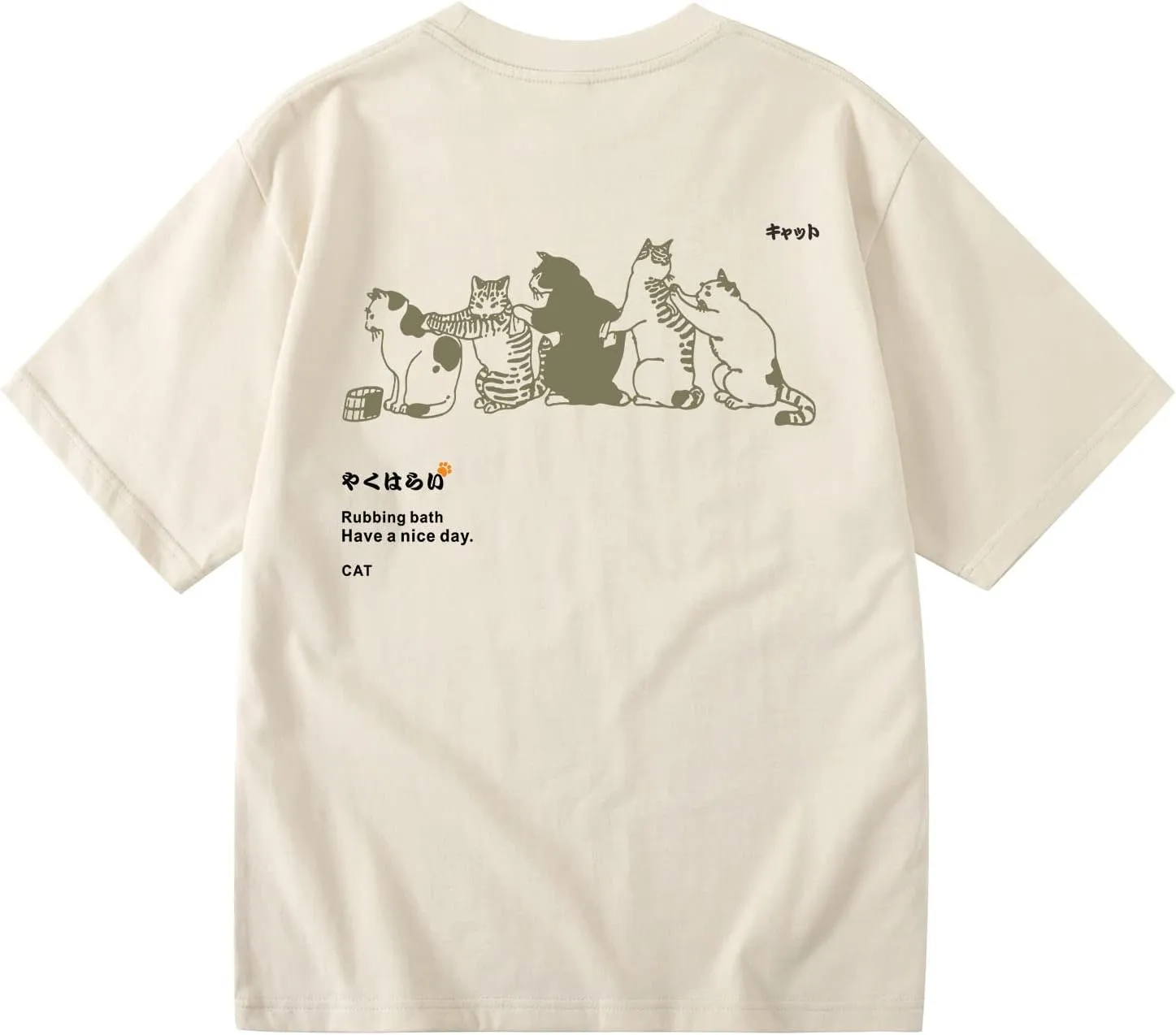 Cute Cat Graphic Tees for Women Letter Printed Oversized T Shirts Aesthetic Casual Baggy Tshirts Harajuku Tops