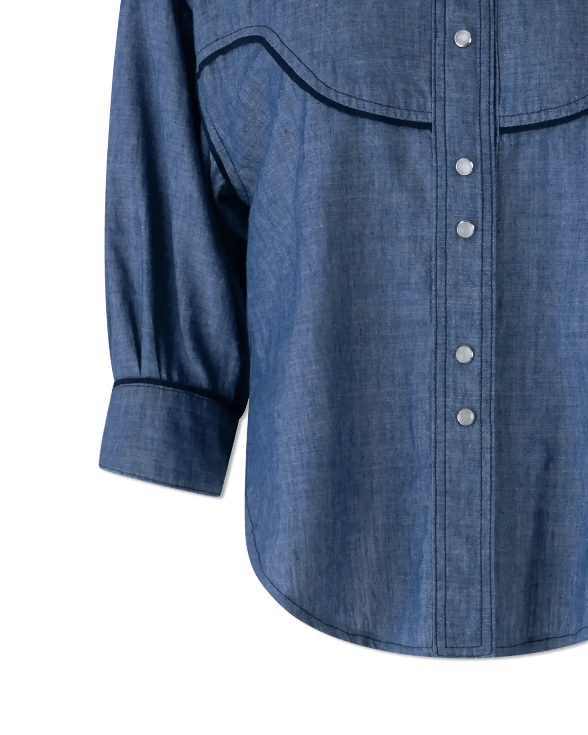 Embroidered Denim Shirt