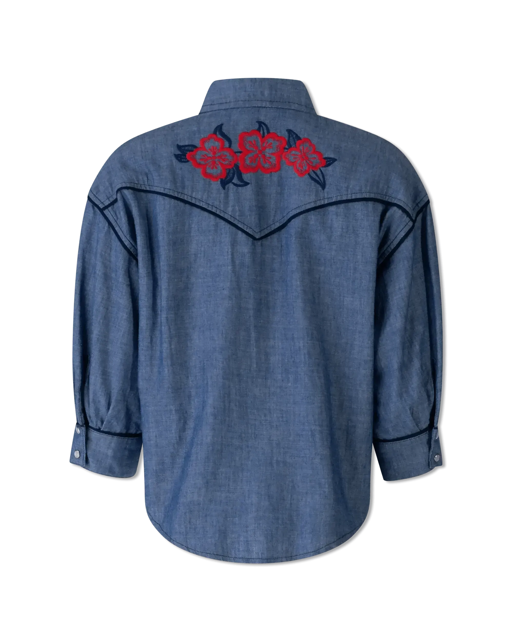 Embroidered Denim Shirt