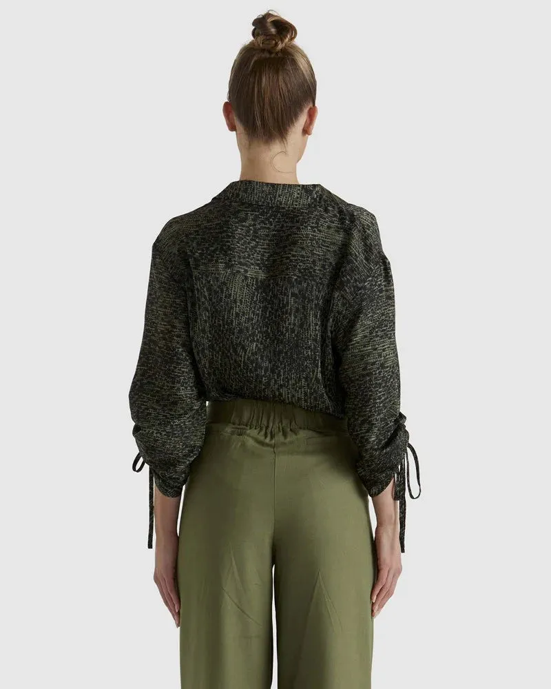 Explorer shirt- Khaki Leopard
