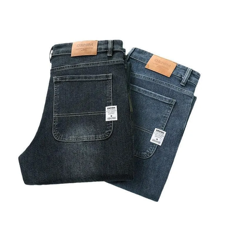 Fashion Stretch Business All Match Casual Long Jeans – Versatile and Comfortable Denim for Youth