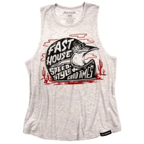 Fasthouse Women's Dust Devil Muscle Tee - Sand