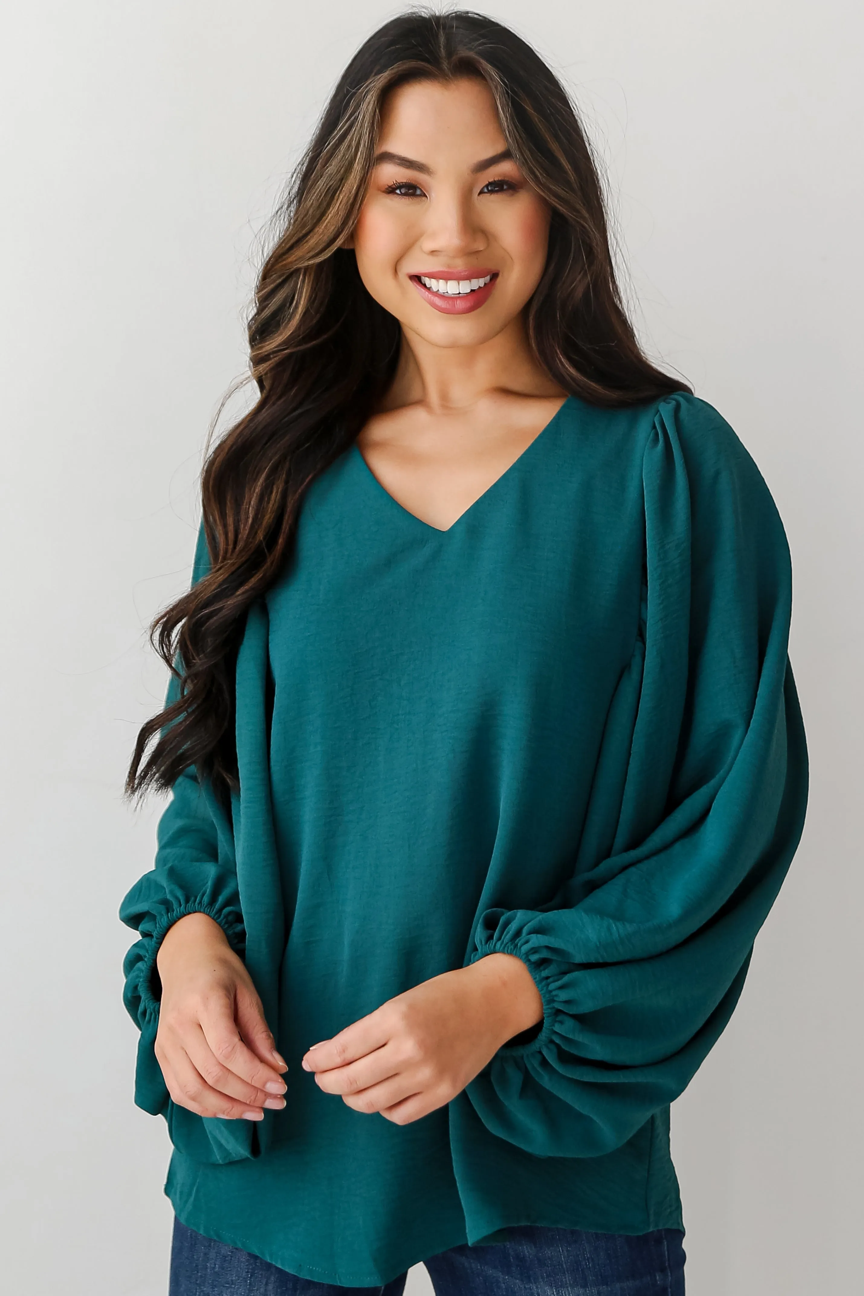 FINAL SALE - Hadley Balloon Sleeve Blouse