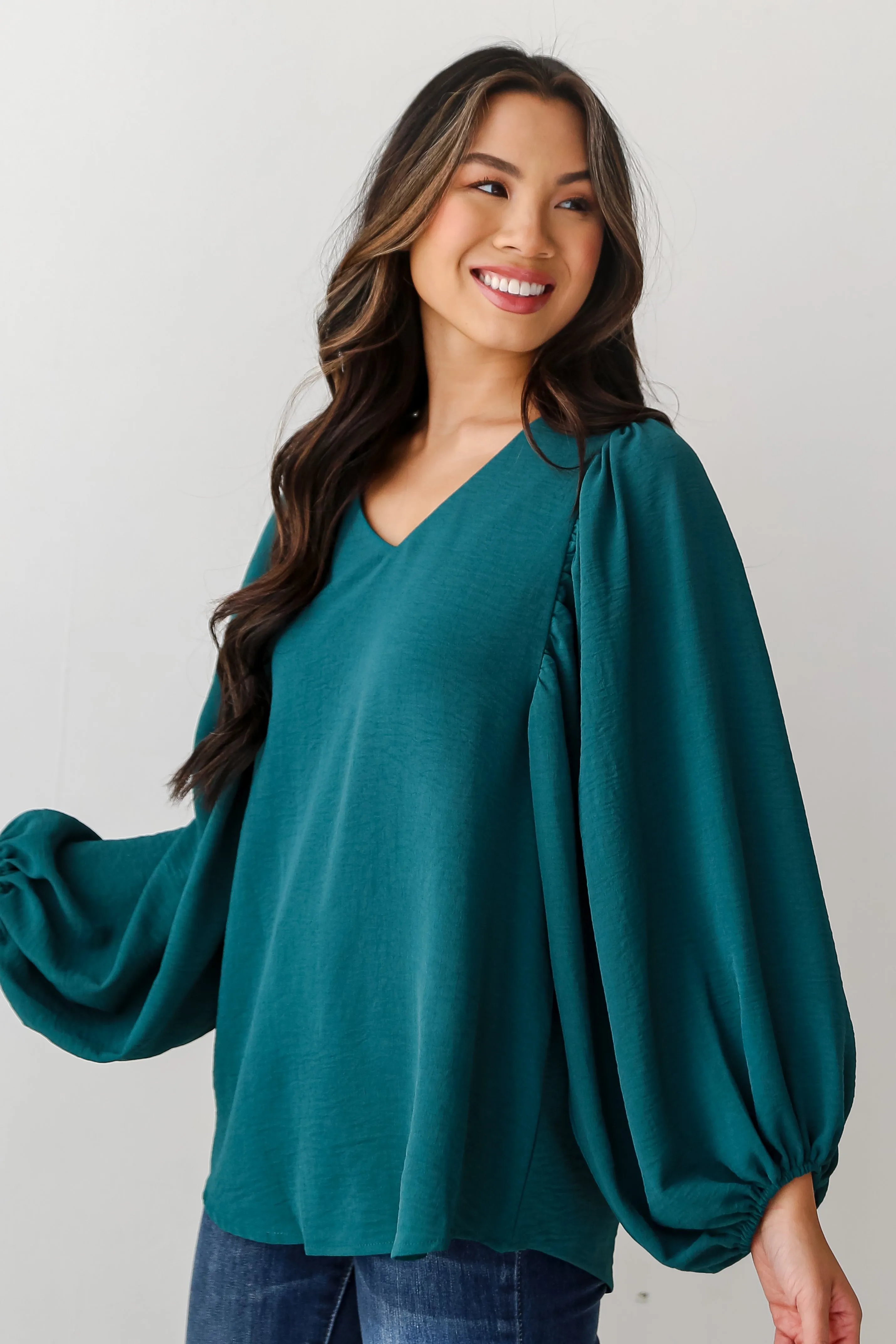 FINAL SALE - Hadley Balloon Sleeve Blouse