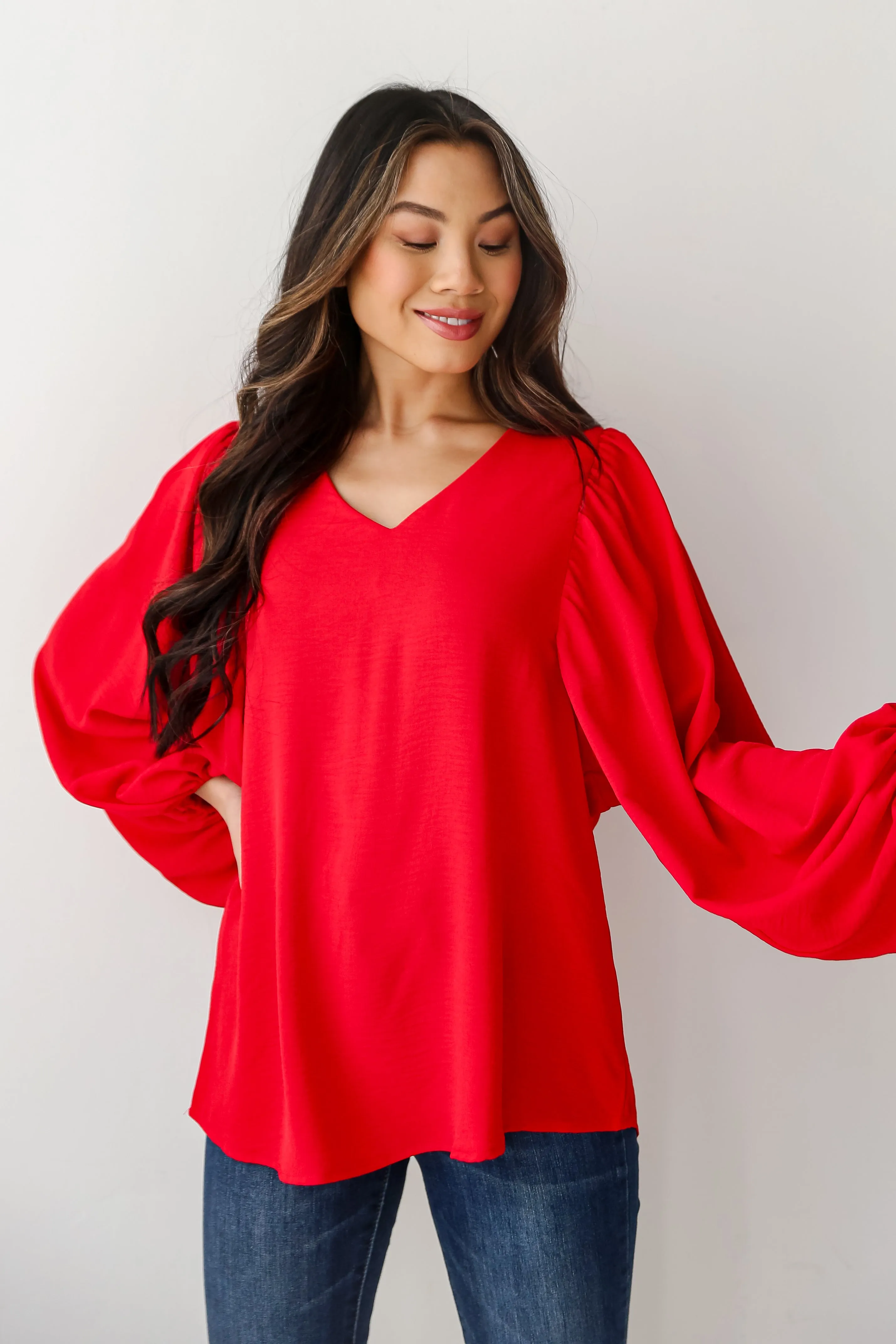 FINAL SALE - Hadley Balloon Sleeve Blouse