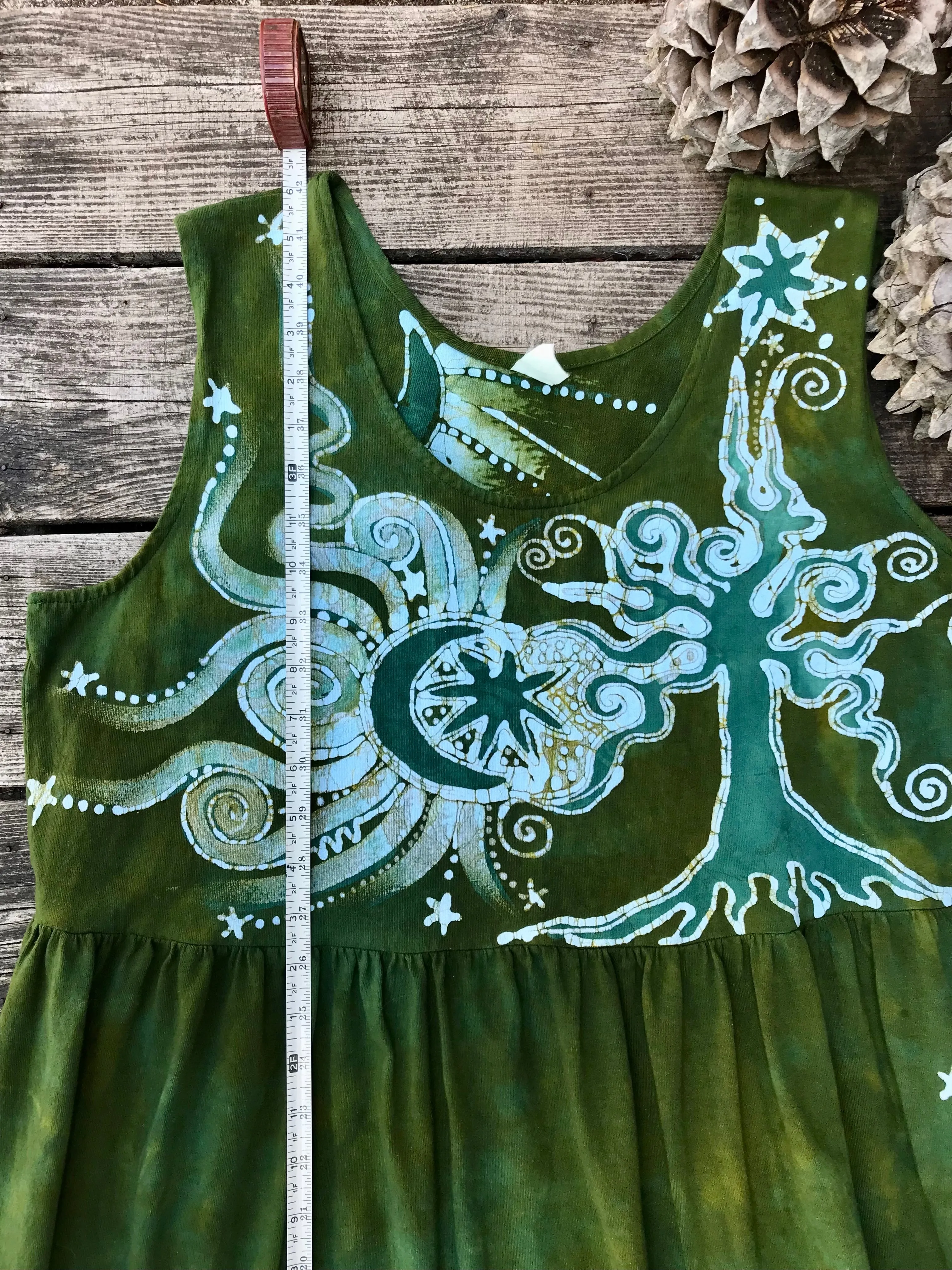 Green Valley Grove by the Forest - Farmer's Market Pocket Dress - Size 2X