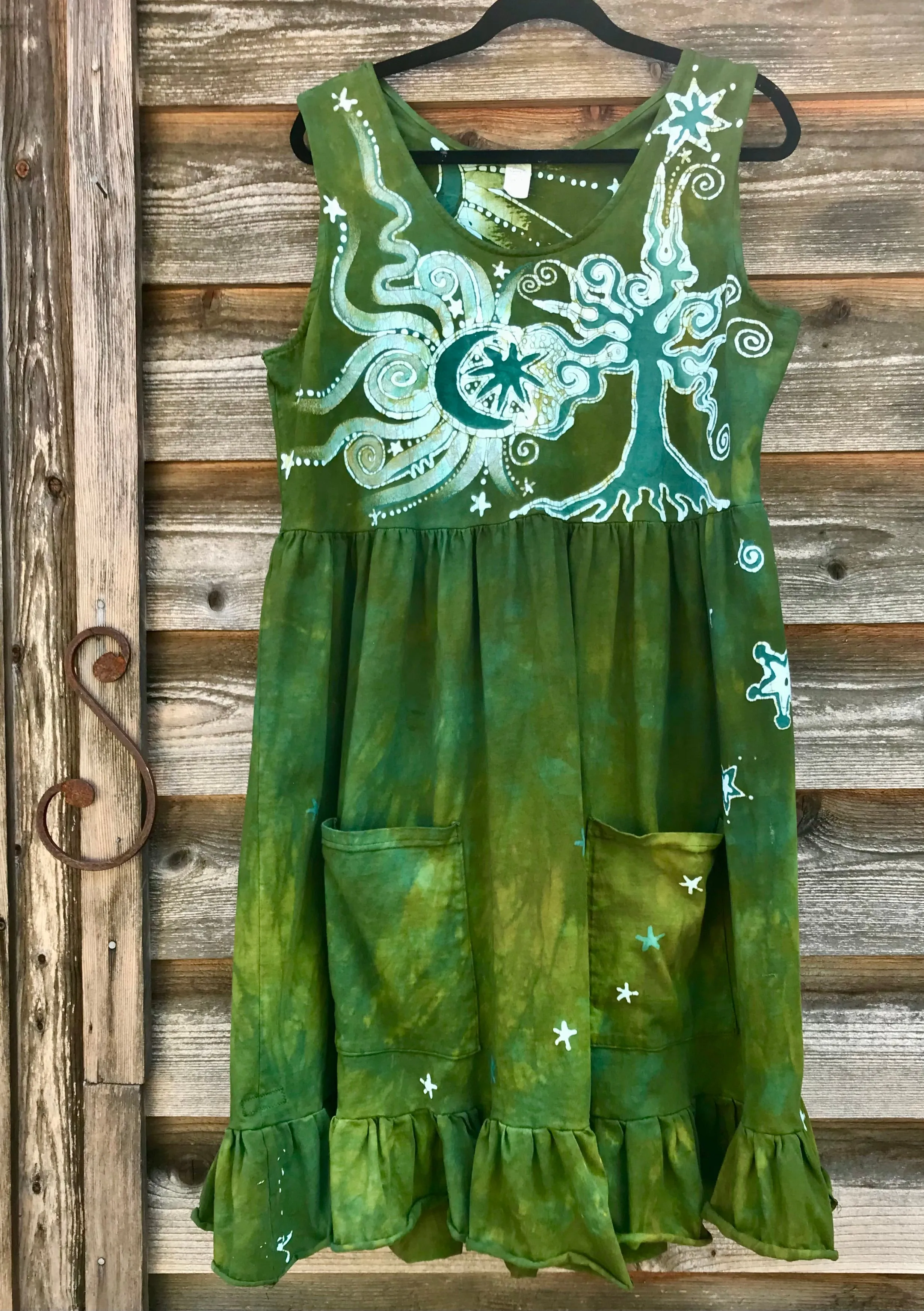 Green Valley Grove by the Forest - Farmer's Market Pocket Dress - Size 2X