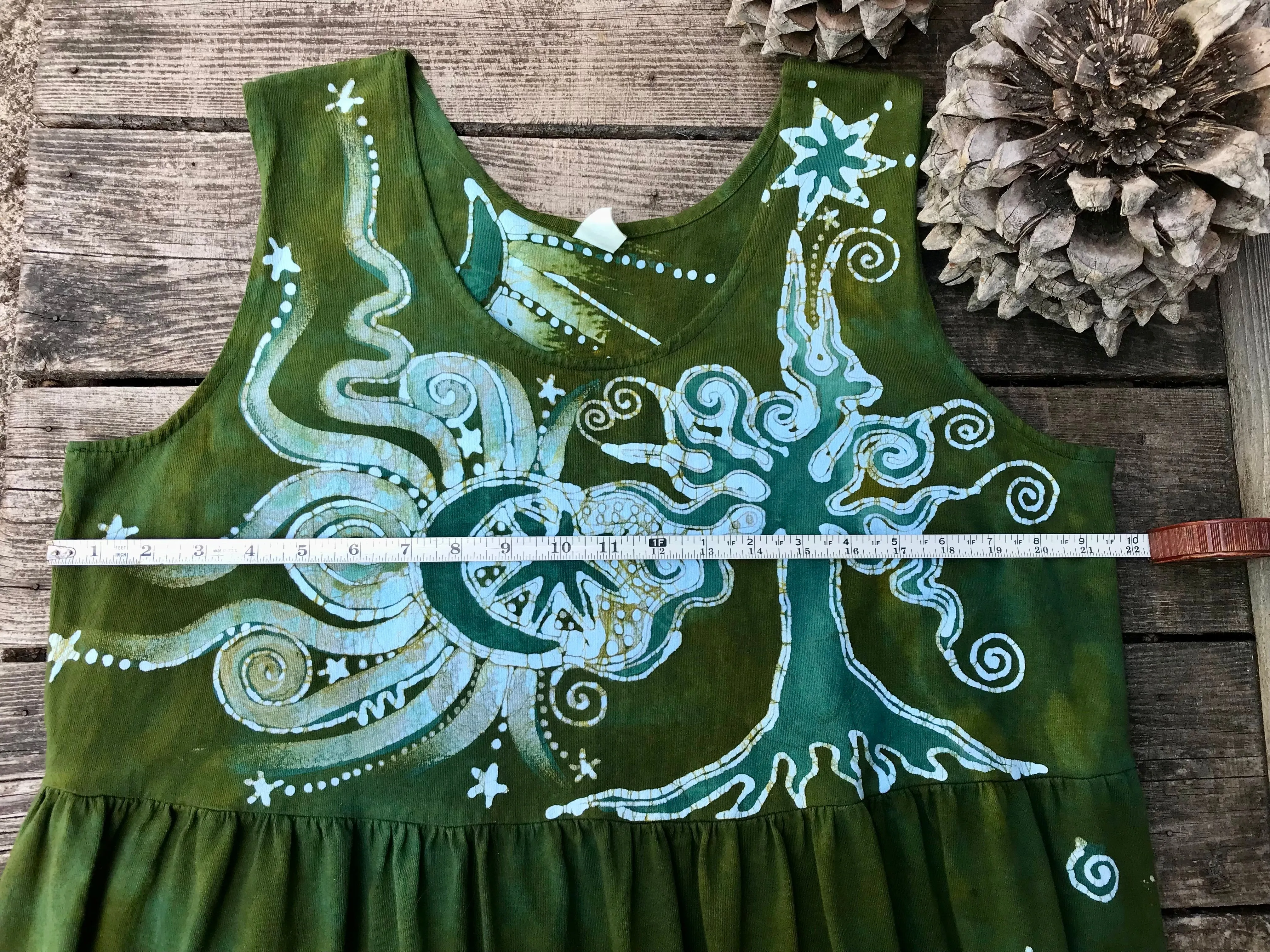 Green Valley Grove by the Forest - Farmer's Market Pocket Dress - Size 2X