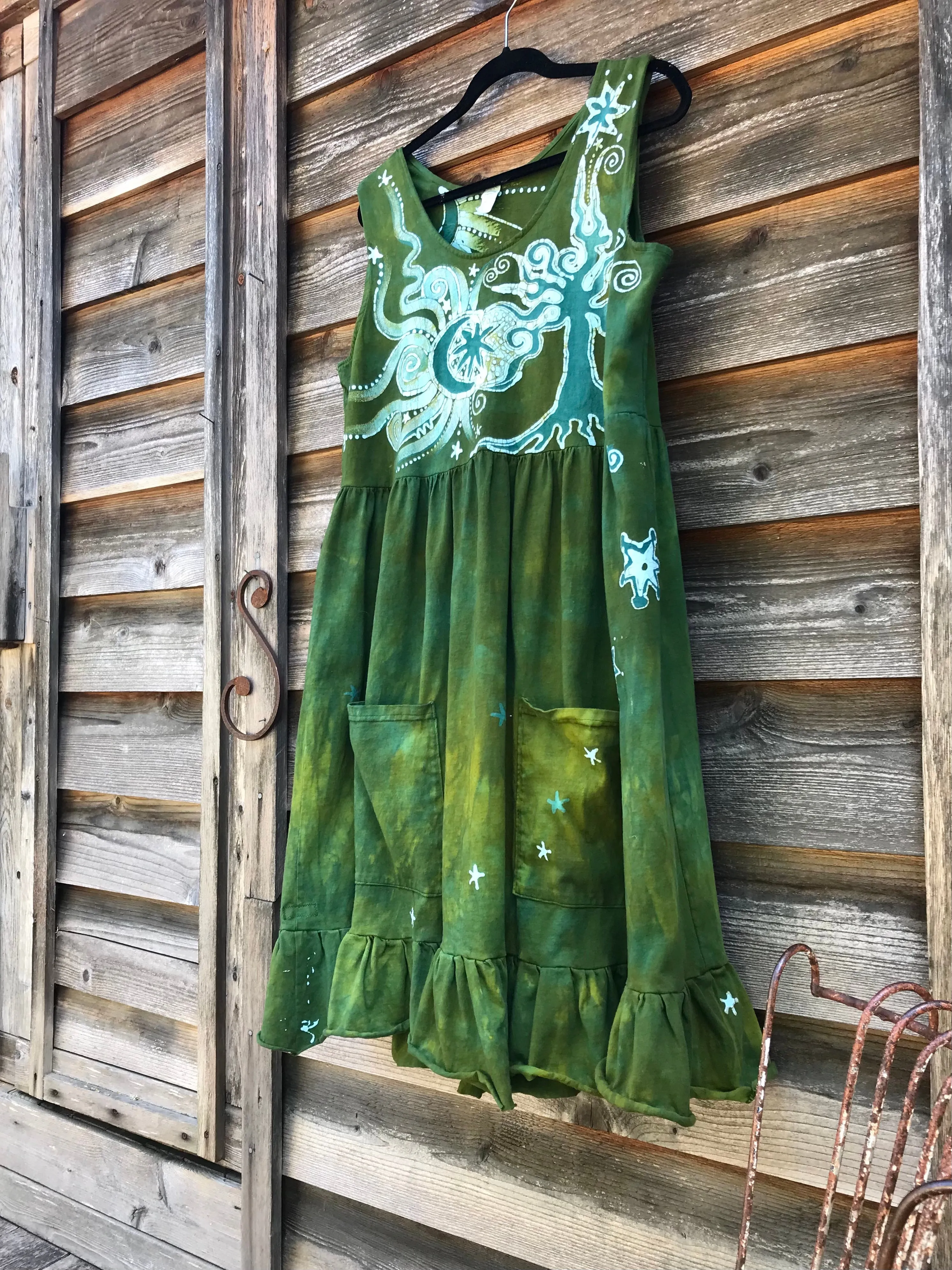 Green Valley Grove by the Forest - Farmer's Market Pocket Dress - Size 2X