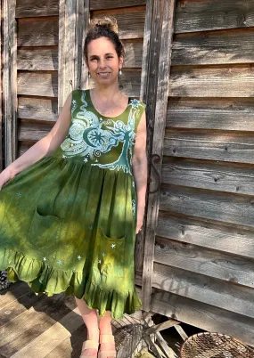 Green Valley Grove by the Forest - Farmer's Market Pocket Dress - Size 2X