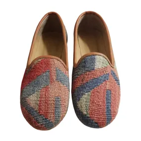 Handwoven Wool Kilim Women's Loafer (Bibi) Size 39 (9)