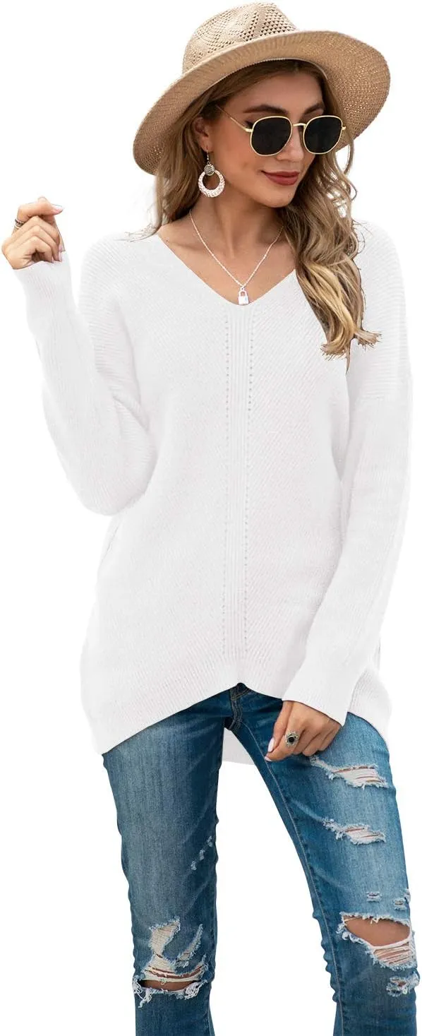 Iandroiy Women's Batwing Sleeve Off Shoulder Loose Oversized Baggy Tops Sweater Pullover Casual Blouse T-Shirt