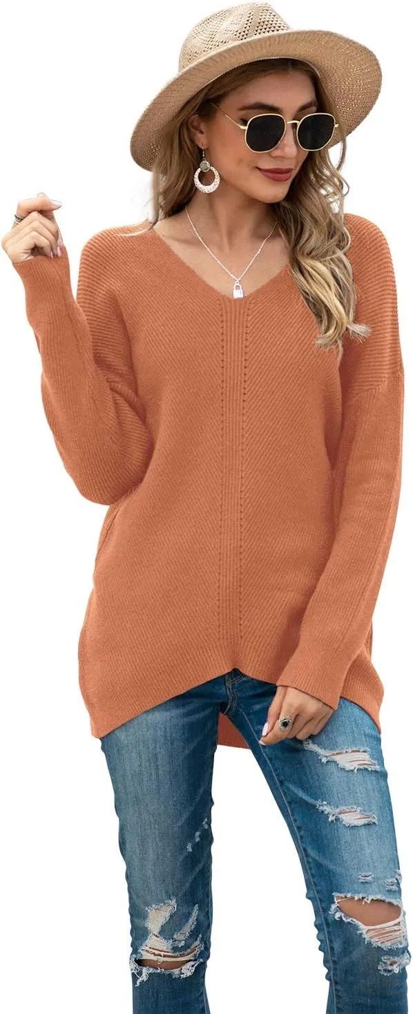 Iandroiy Women's Batwing Sleeve Off Shoulder Loose Oversized Baggy Tops Sweater Pullover Casual Blouse T-Shirt