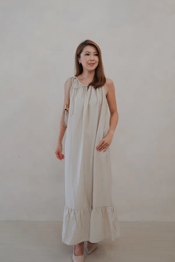 Kinship Halter Maxi Dress - Soft Sand