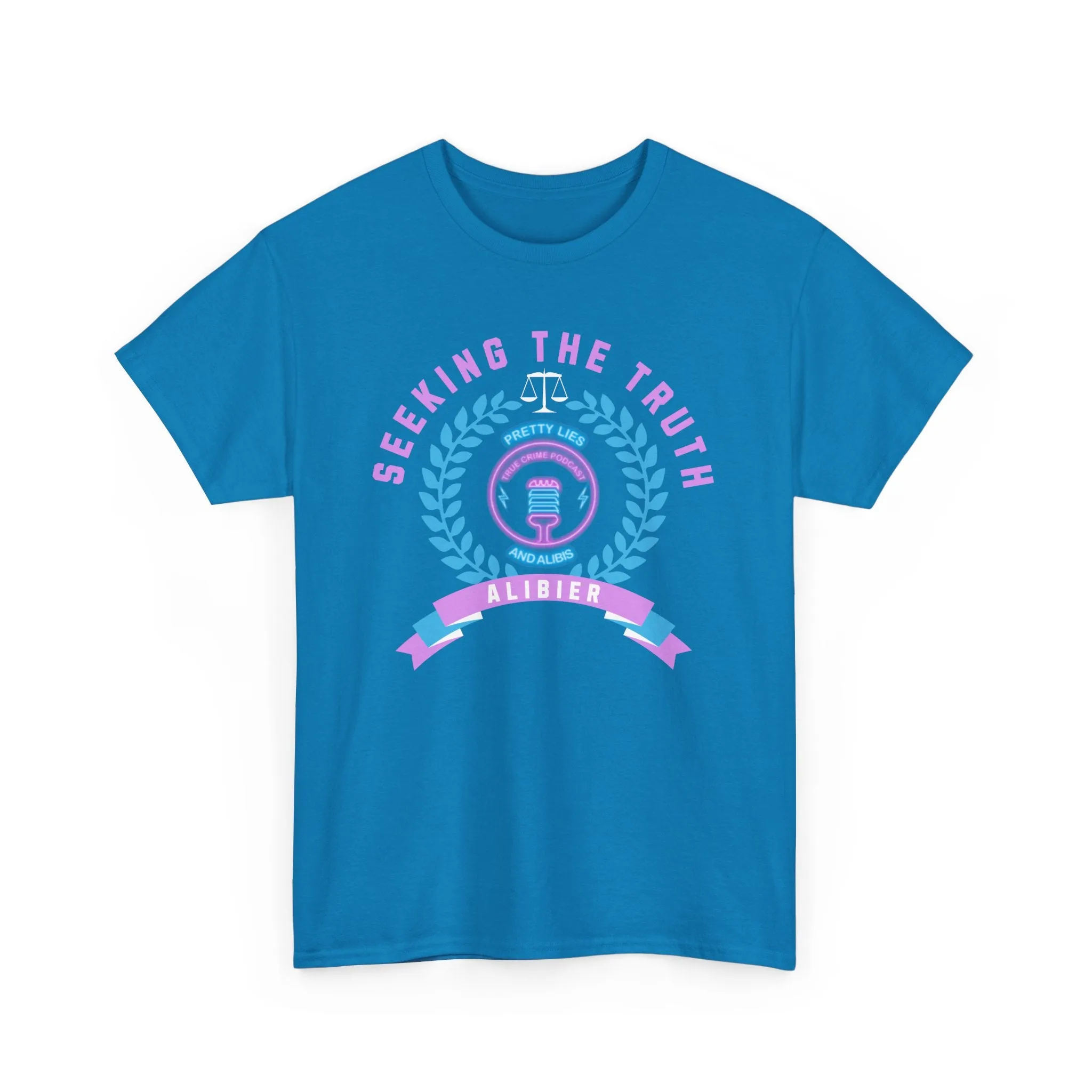 Logo Seeking the Truth Unisex Heavy Cotton Tee - Black Inspirational Graphic T-Shirt