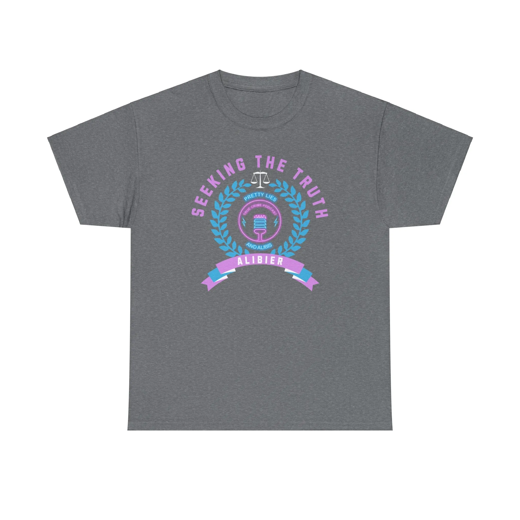 Logo Seeking the Truth Unisex Heavy Cotton Tee - Black Inspirational Graphic T-Shirt