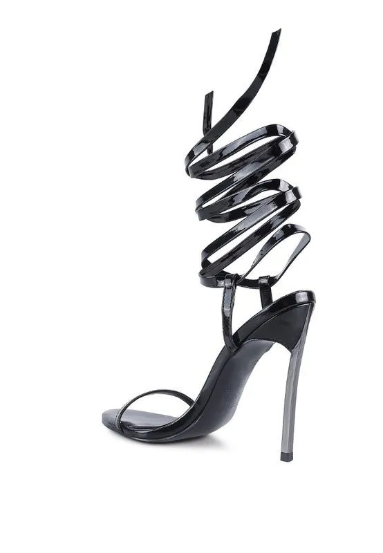 London Rag Smacker Stiletto Lace Up Sandal