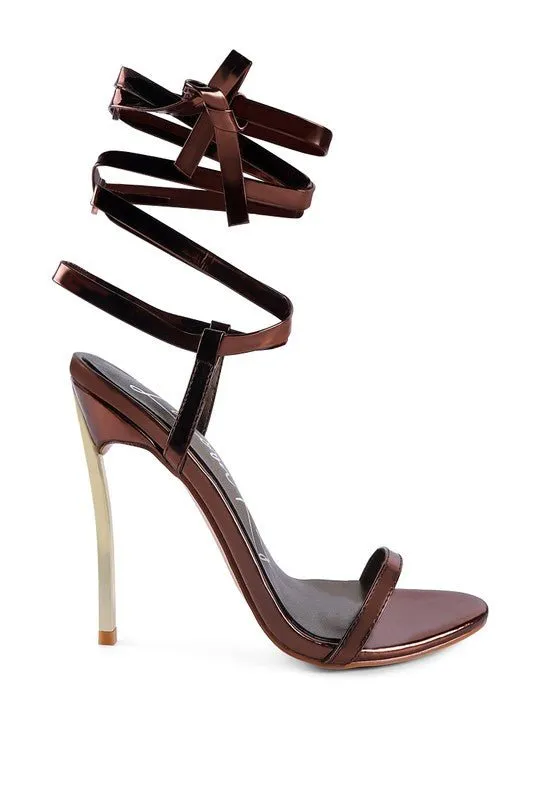London Rag Smacker Stiletto Lace Up Sandal