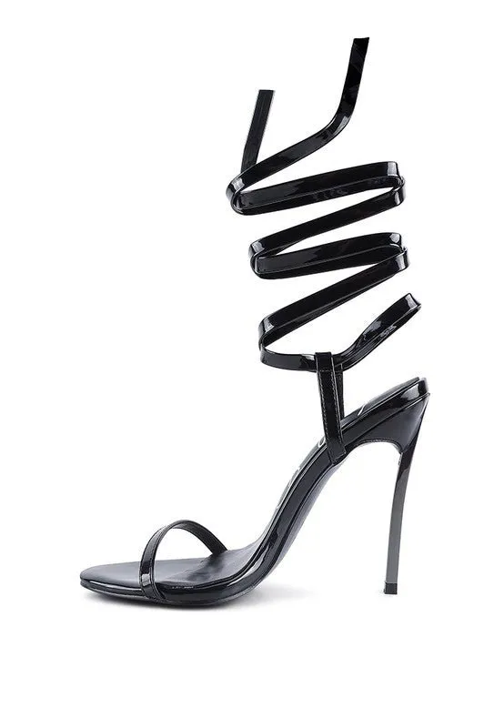 London Rag Smacker Stiletto Lace Up Sandal