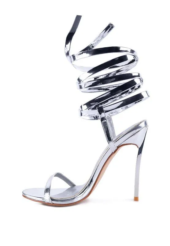 London Rag Smacker Stiletto Lace Up Sandal