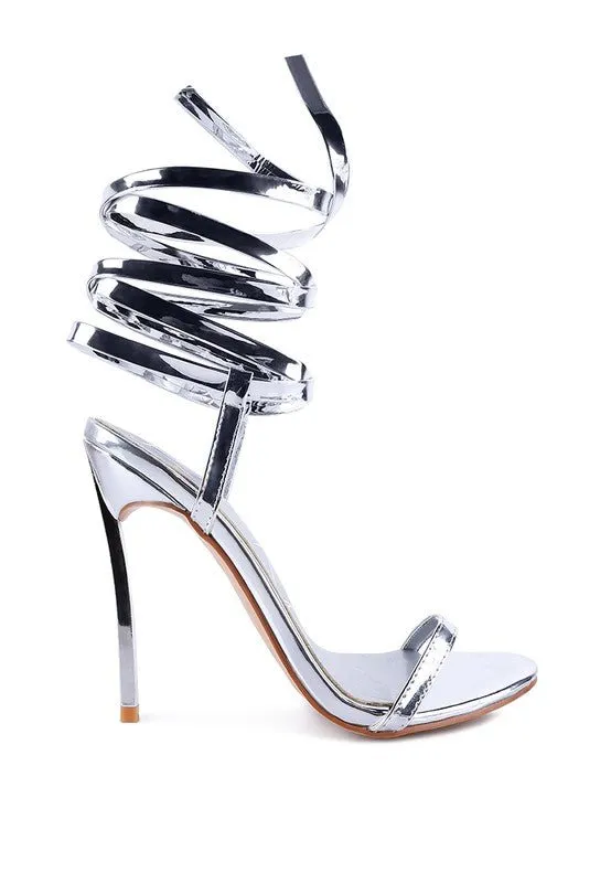 London Rag Smacker Stiletto Lace Up Sandal