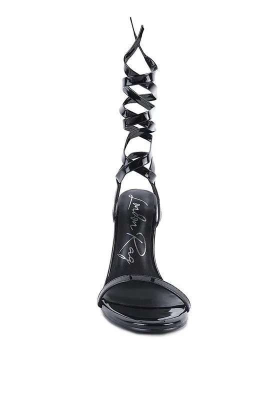 London Rag Smacker Stiletto Lace Up Sandal