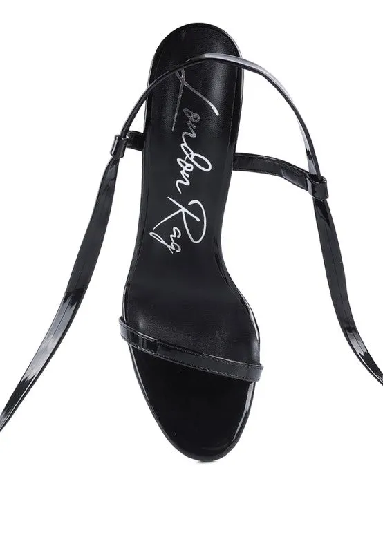 London Rag Smacker Stiletto Lace Up Sandal