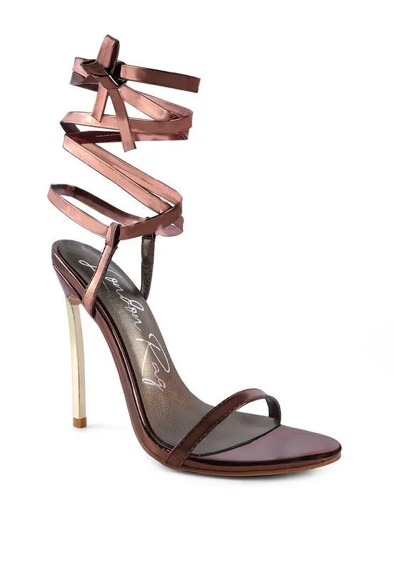 London Rag Smacker Stiletto Lace Up Sandal