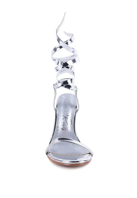 London Rag Smacker Stiletto Lace Up Sandal
