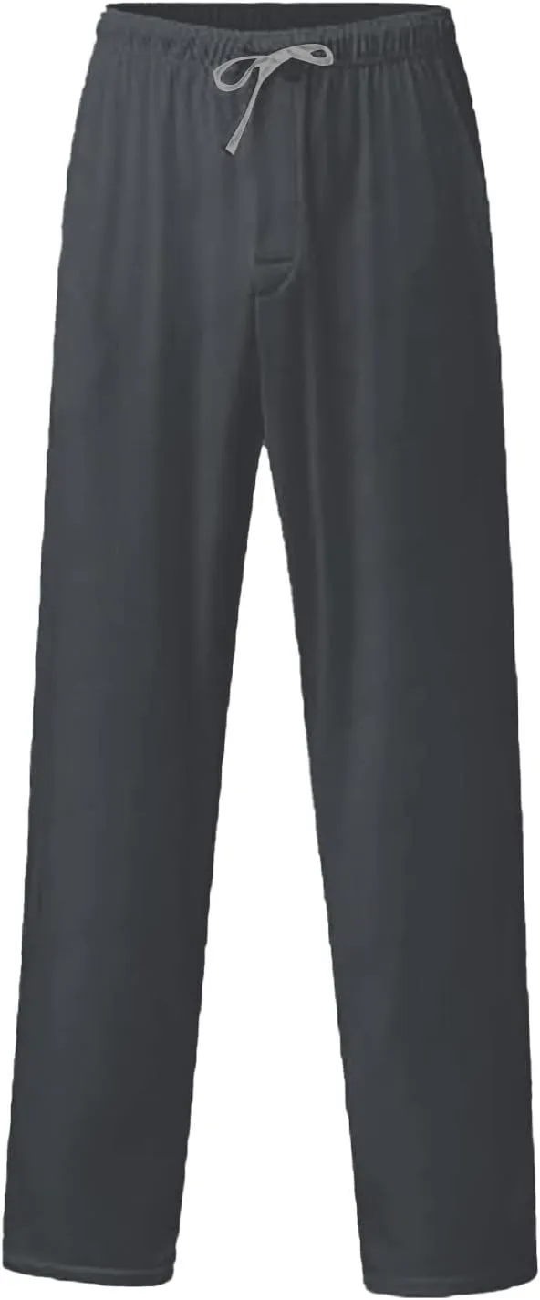 Men's Summer Pants Solid Color Elastic Waist Drawstring Pocket Wide Leg Comfortable Soft Fit Summer Cute Trousers