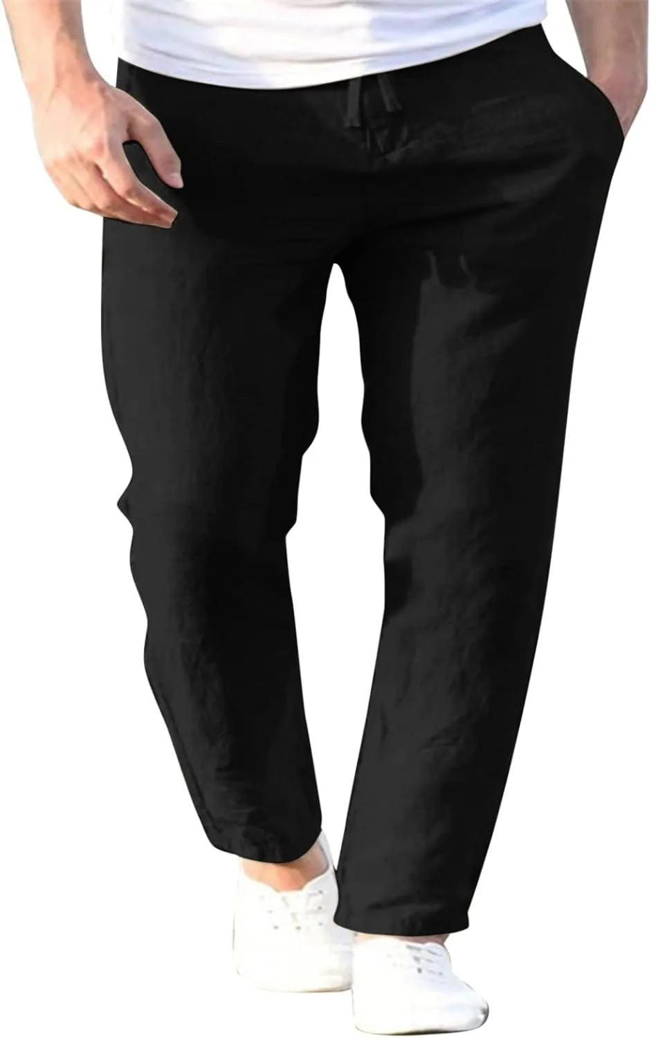 Men's Trendy Pants Summer Elastic Waist Fit Comfortable Leisure Style Elasticity Soft Cute Running Trousers